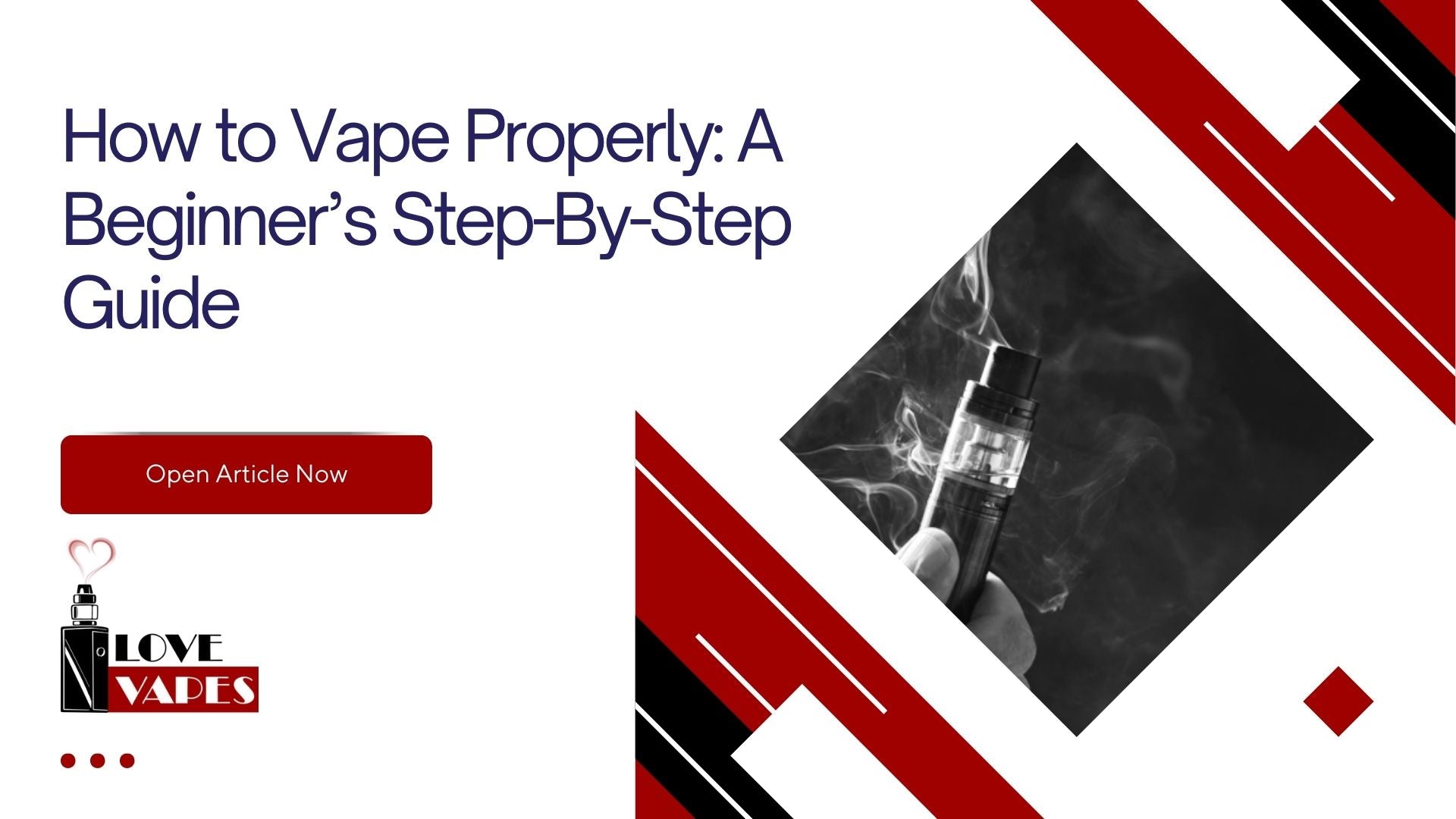 How to Vape Properly