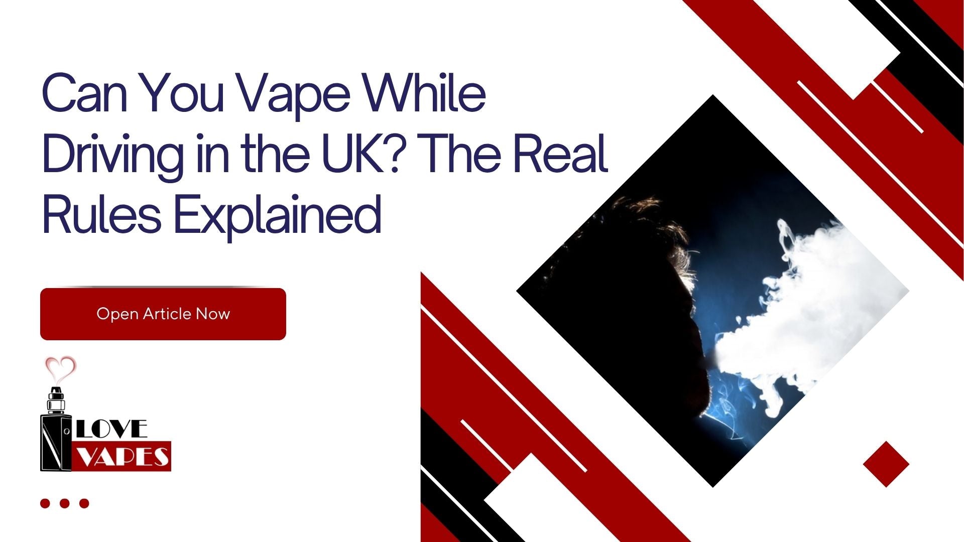 Can You Vape While Driving in the UK? The Real Rules Explained