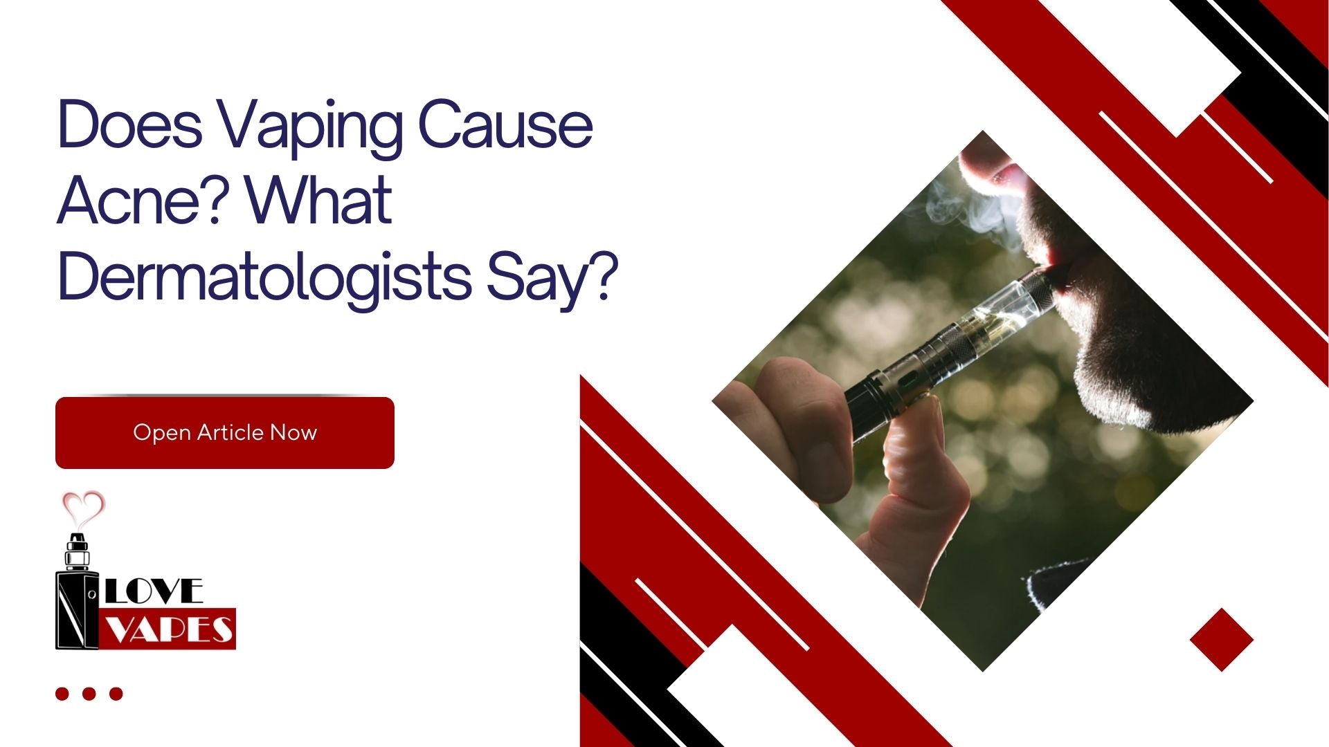 does vaping cause acne