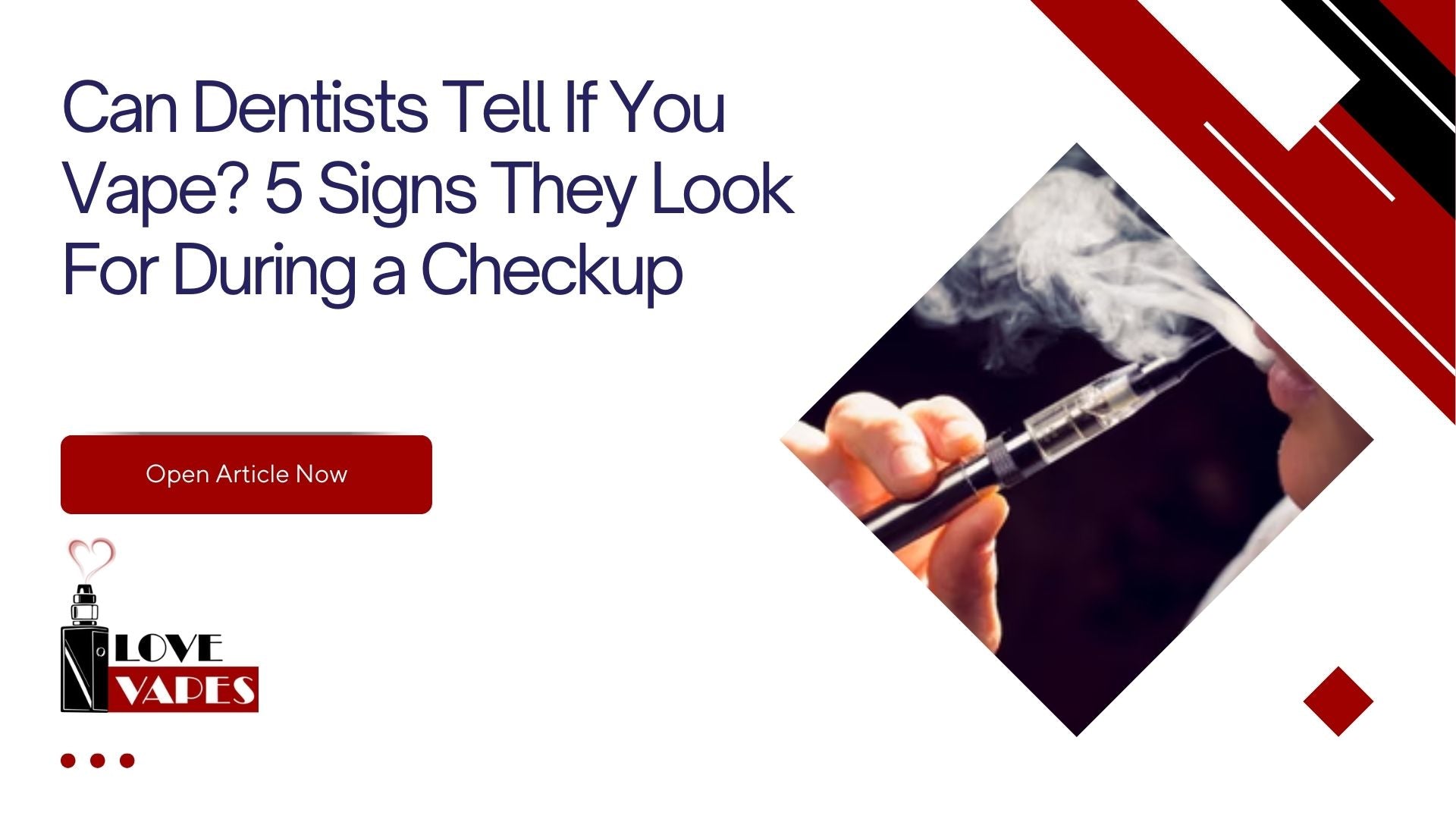Can dentists tell if you vape