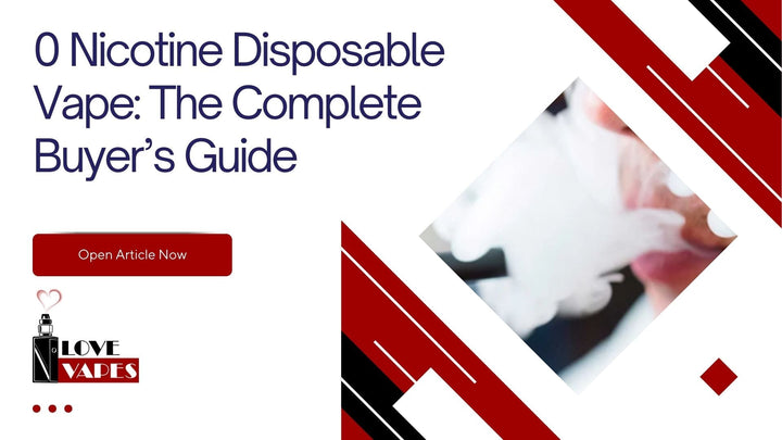 0 nicotine disposable vape