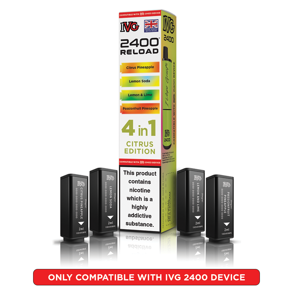 Citrus Edition IVG 2400 Reload Pods 4 in 1 | Love Vapes