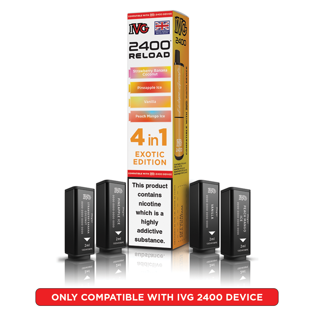 Exotic Edition IVG 2400 Reload Pods 4 in 1 | Love Vapes