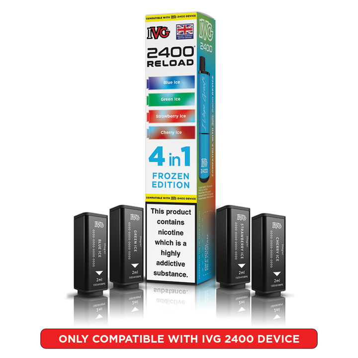 Frozen Edition IVG 2400 Reload Pods 4 in 1 | Love Vapes