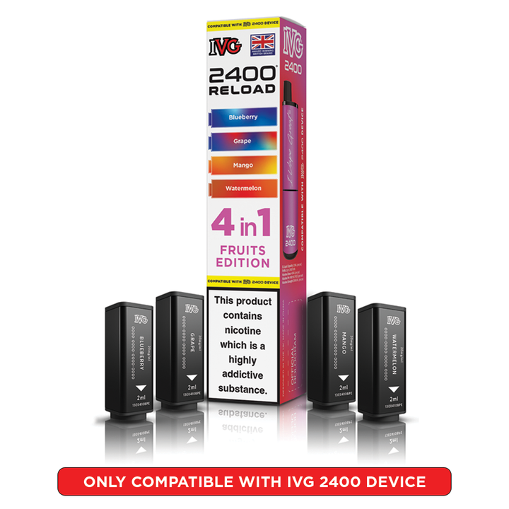 Fruits Edition Citrus Edition IVG 2400 Reload Pods 4 in 1 | Love Vapes