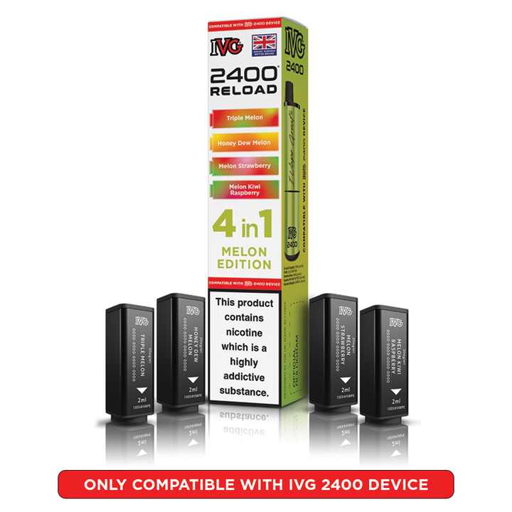 Melon Edition IVG 2400 Reload Pods 4 in 1 | Love Vapes
