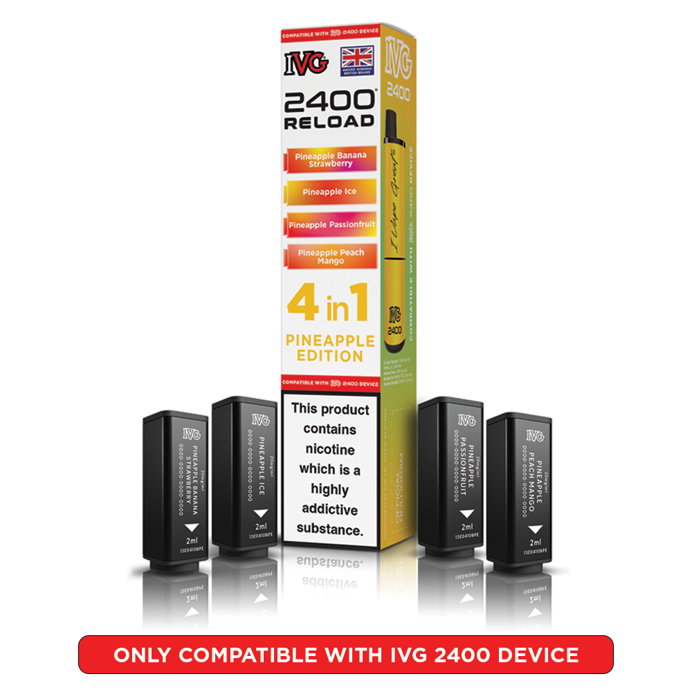 Pineapple Edition IVG 2400 Reload Pods 4 in 1 | Love Vapes
