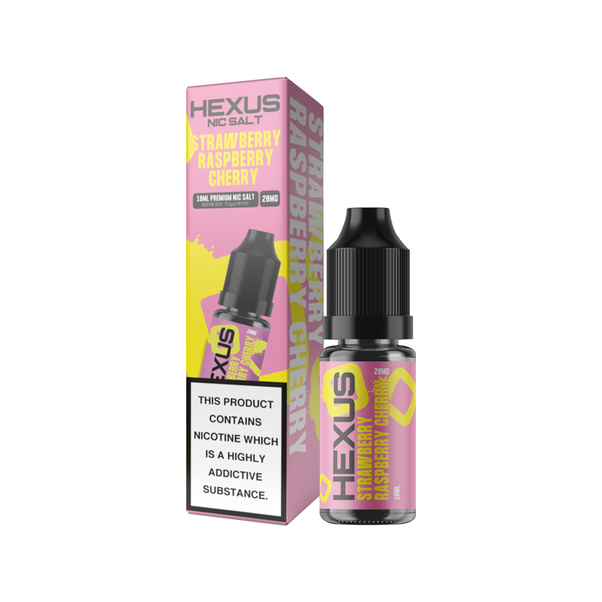 Strawberry Raspberry Cherry Nic Salt by Hexus