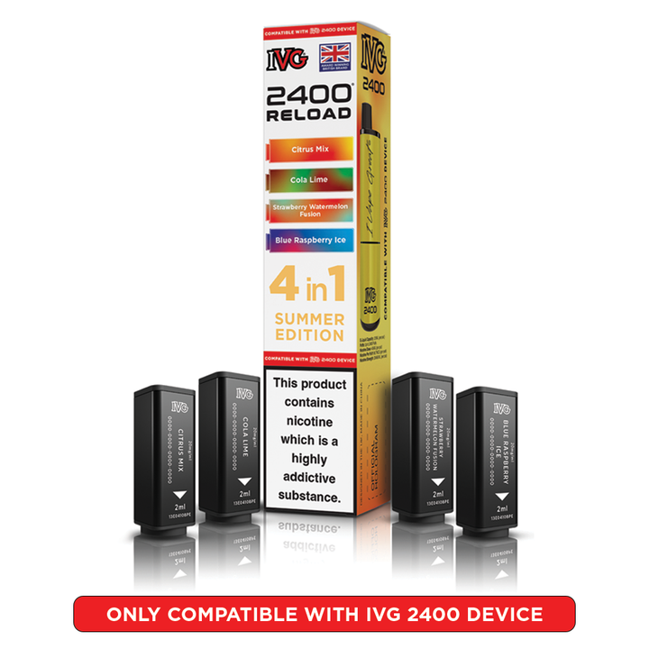 Summer Edition IVG 2400 Reload Pods 4 in 1 | Love Vapes