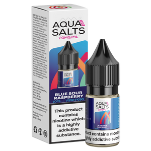 Blue Sour Raspberry Nic Salt by Aqua Salts 10ml