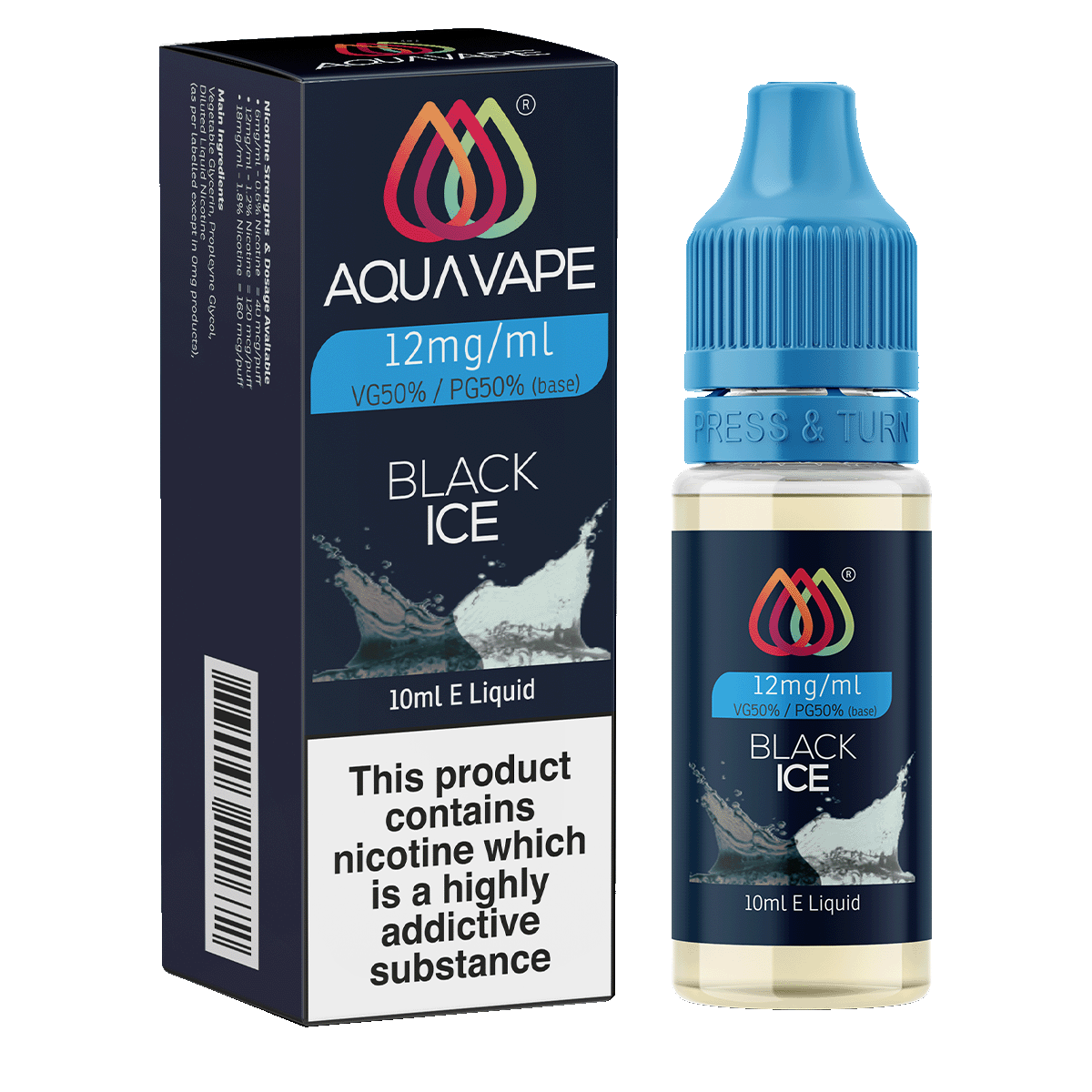 Black Ice E-Liquid by Aquavape - 10ml