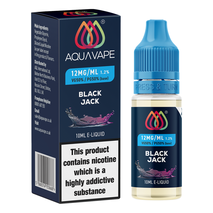 Black Jack E-Liquid by Aquavape - 10ml