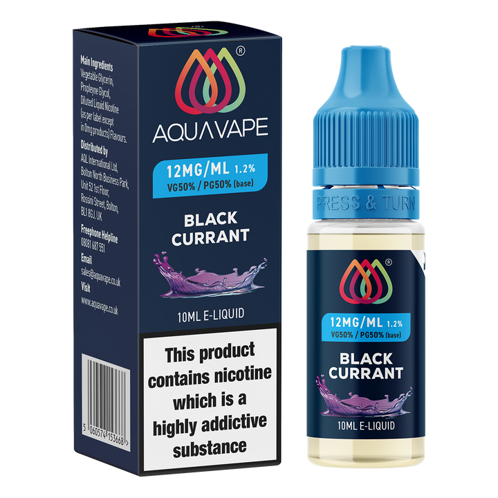 Blackcurrant E-Liquid by Aquavape - 10ml