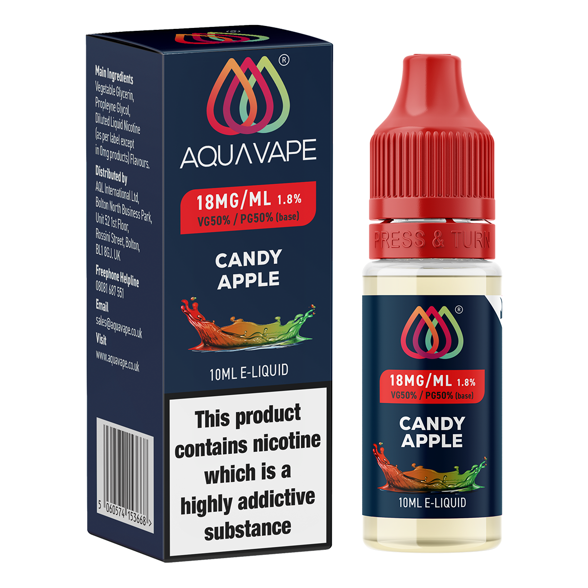 Candy Apple E-Liquid by Aquavape - 10ml
