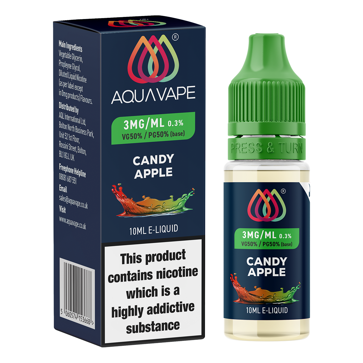 Candy Apple E-Liquid by Aquavape - 10ml