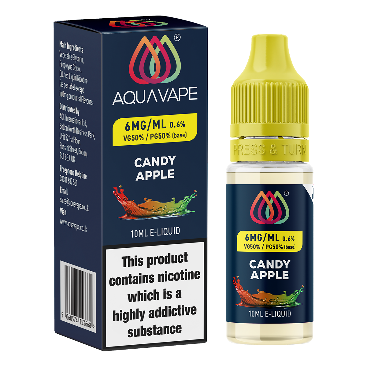 Candy Apple E-Liquid by Aquavape - 10ml