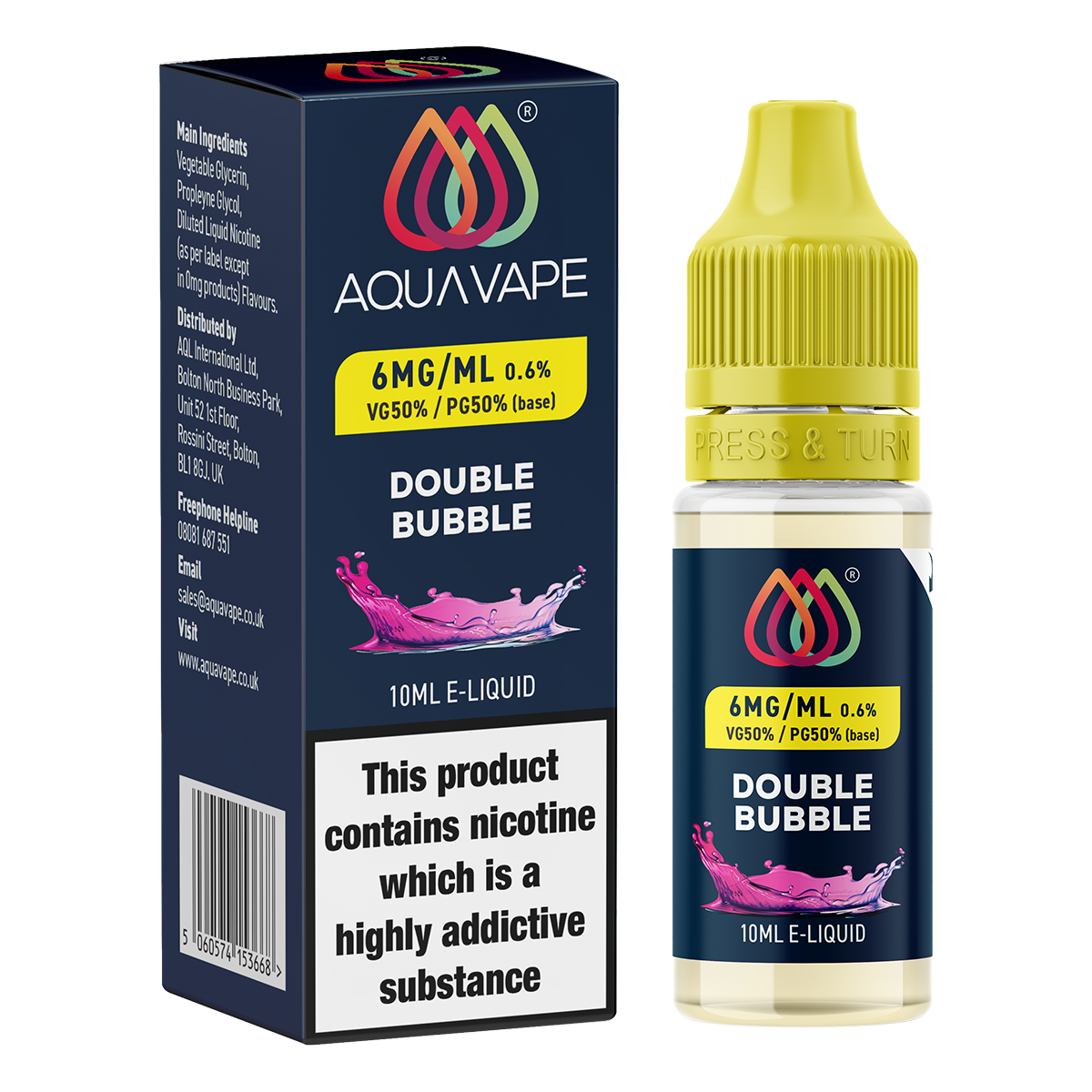 Double Bubble E-Liquid by Aquavape - 10ml