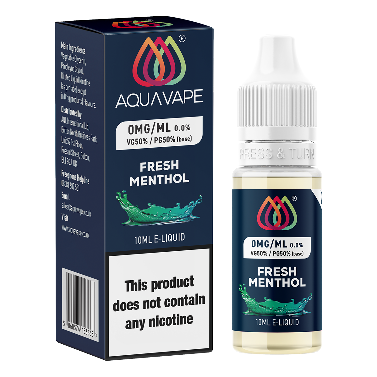 Fresh Menthol by Aquavape - 10ml
