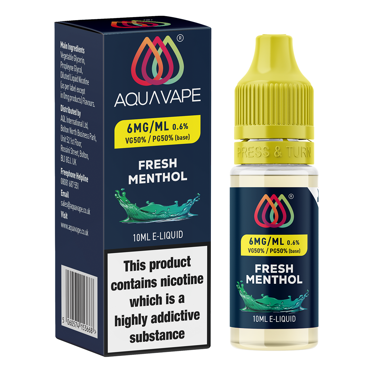Fresh Menthol by Aquavape - 10ml