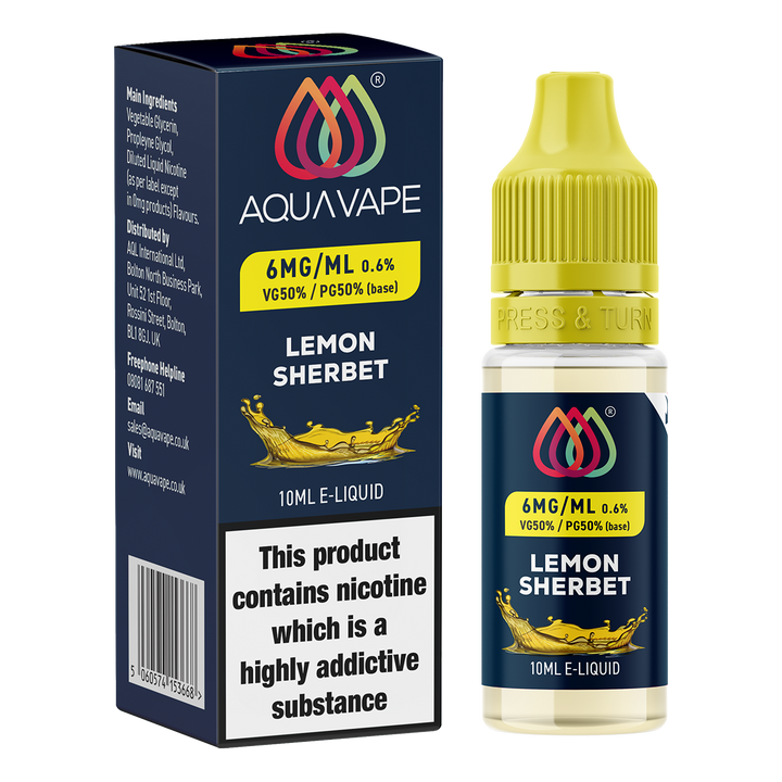 Lemon Sherbert E-Liquid by Aquavape - 10ml