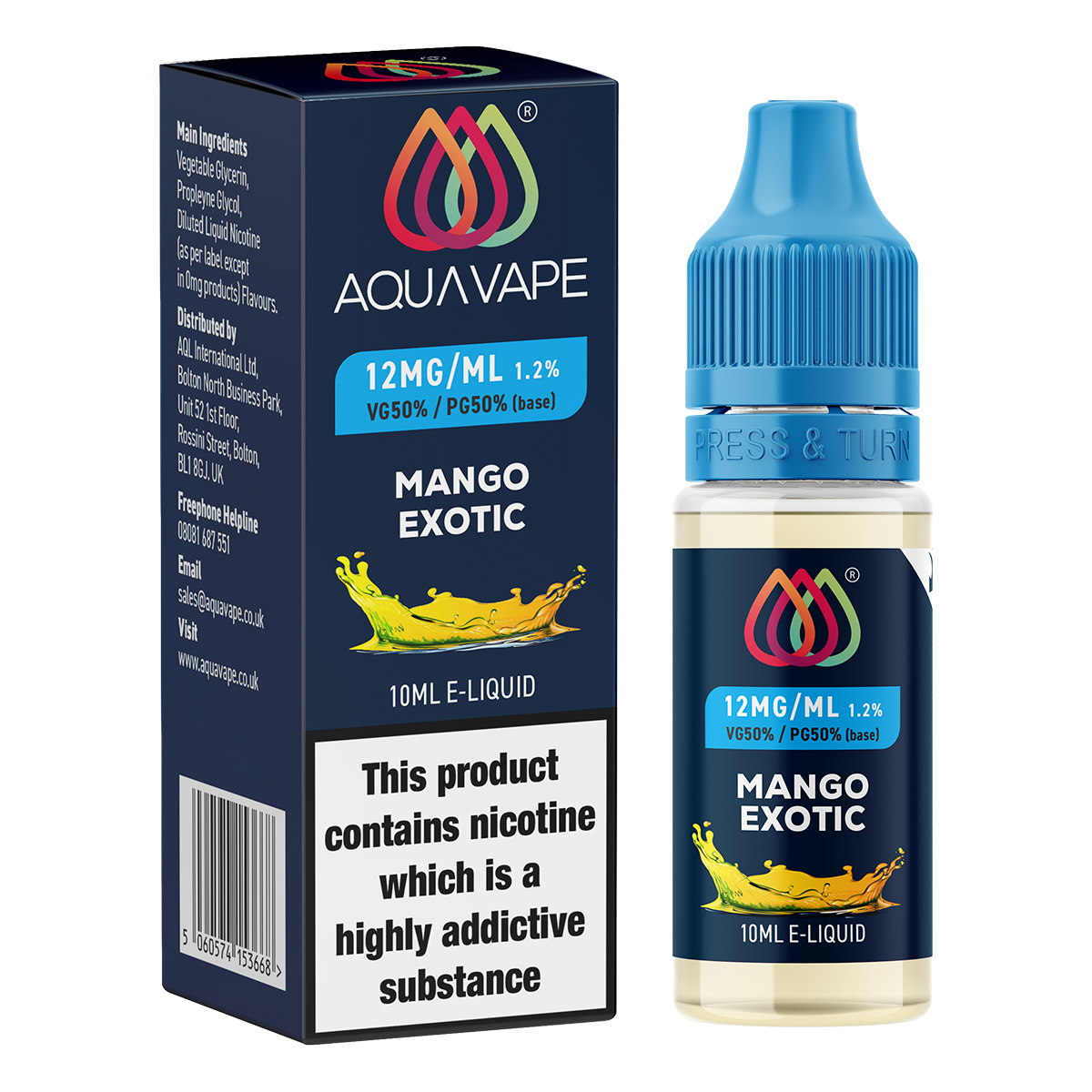 Mango Exotic E-Liquid by Aquavape - 10ml