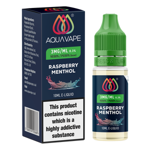 Raspberry Menthol E-Liquid by Aquavape - 10ml