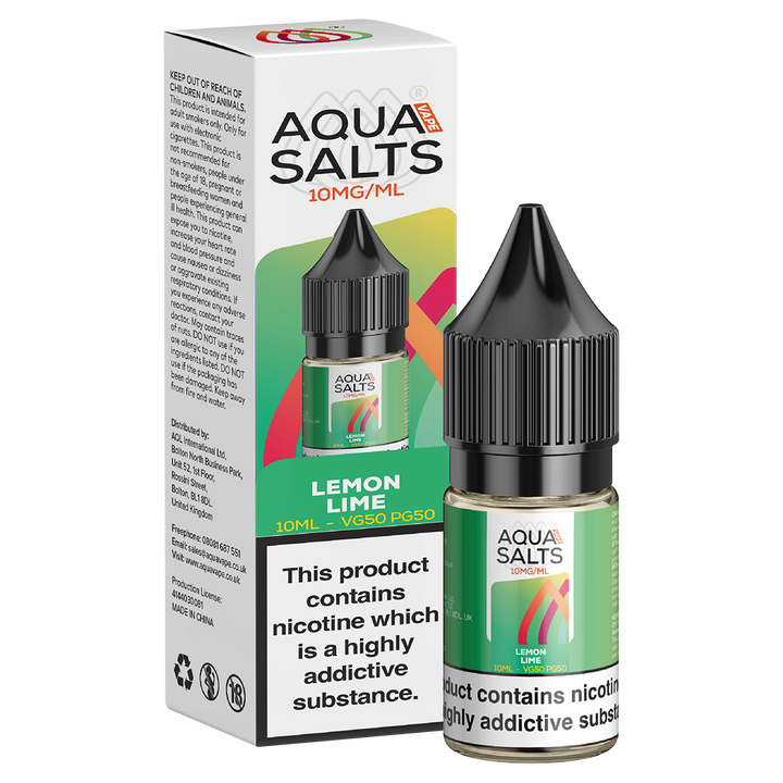 Lemon Lime Nic Salt by Aqua Salts 10ml