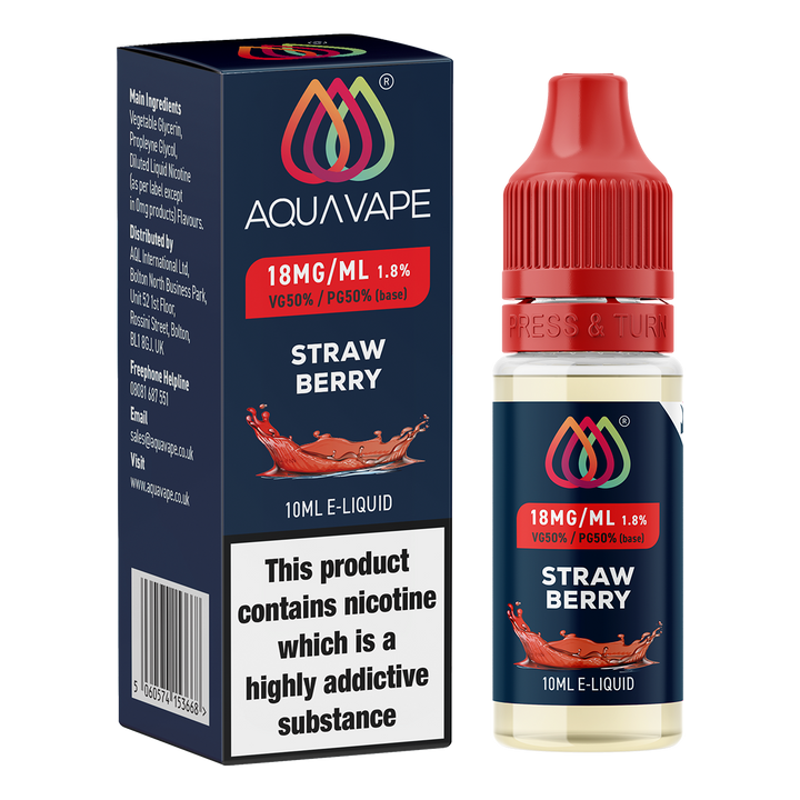Strawberry E-Liquid by Aquavape - 10ml
