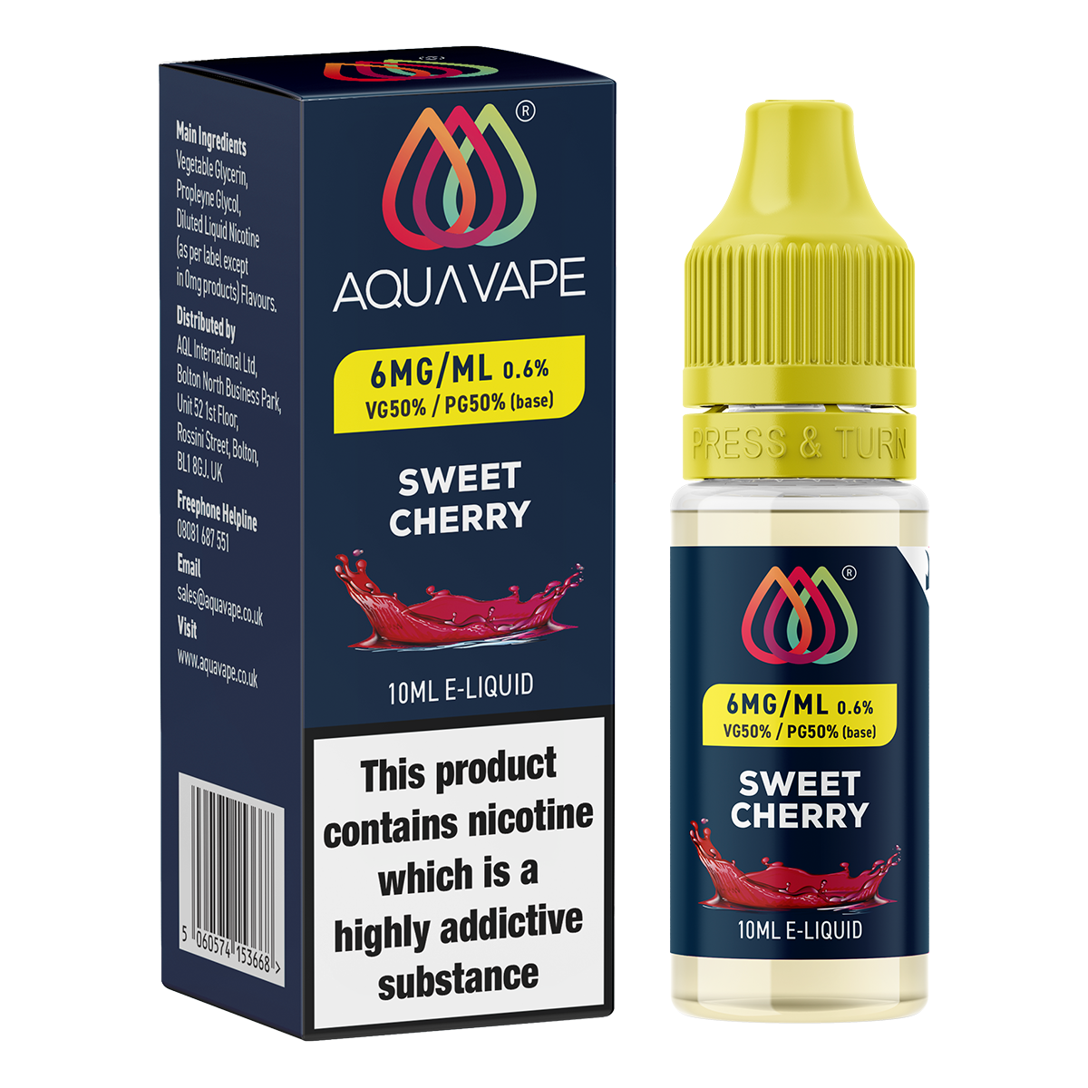 Sweet Cherry E-Liquid by Aquavape - 10ml