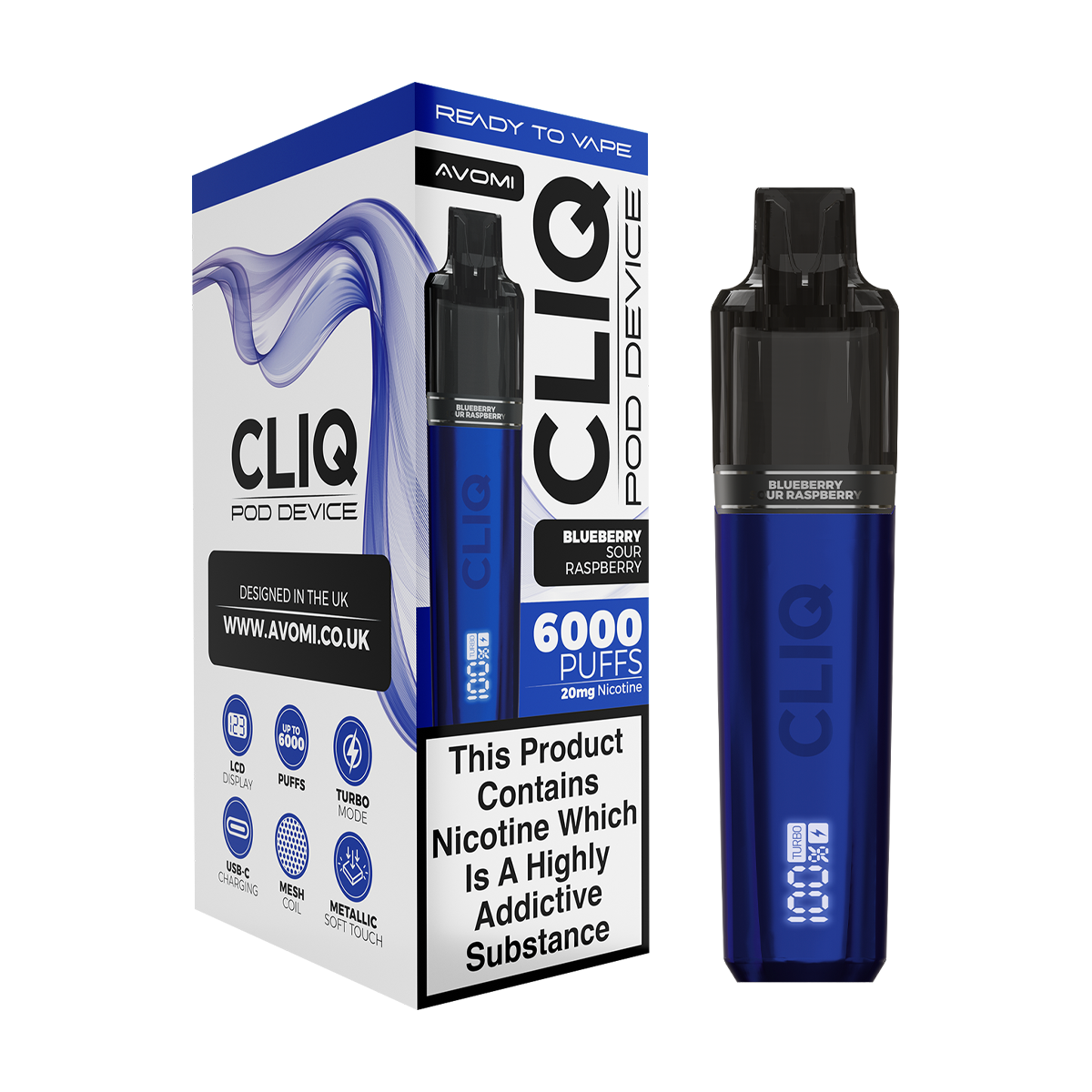 Avomi Cliq 6000 Puff Vape Kit