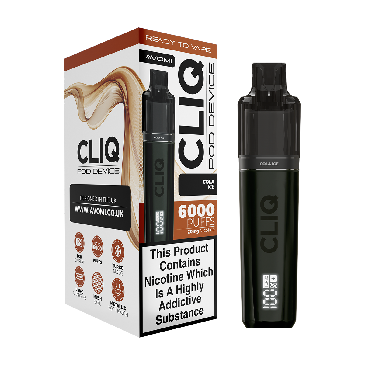 Avomi Cliq 6000 Puff Vape Kit