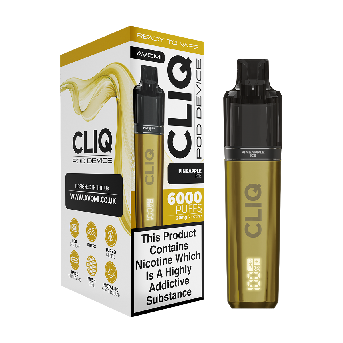 Avomi Cliq 6000 Puff Vape Kit