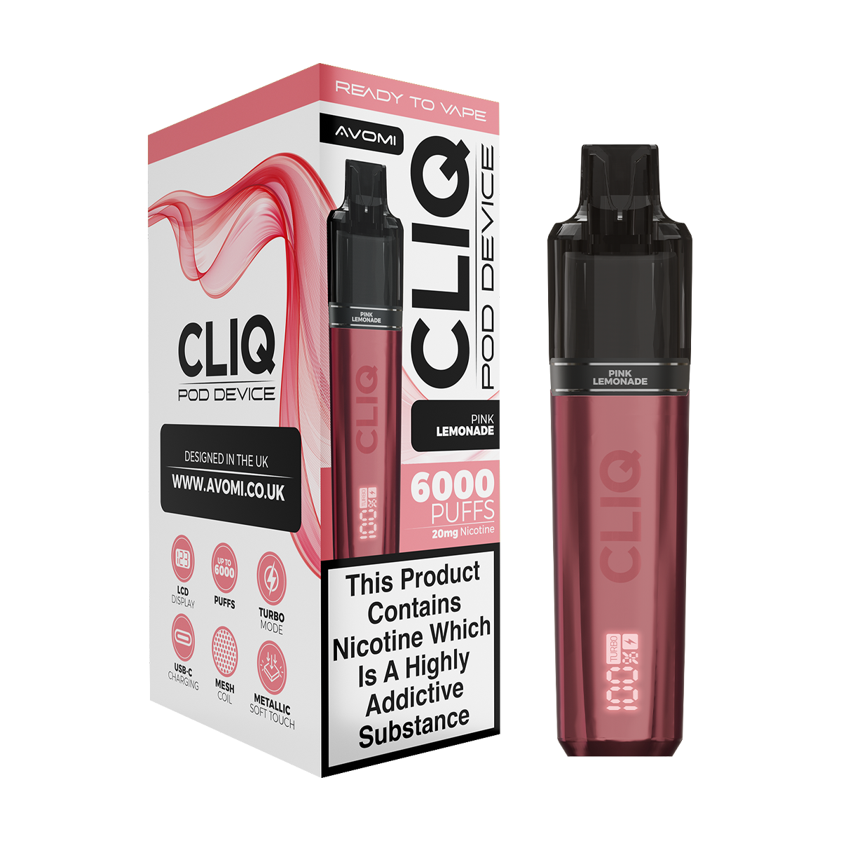 Avomi Cliq 6000 Puff Vape Kit