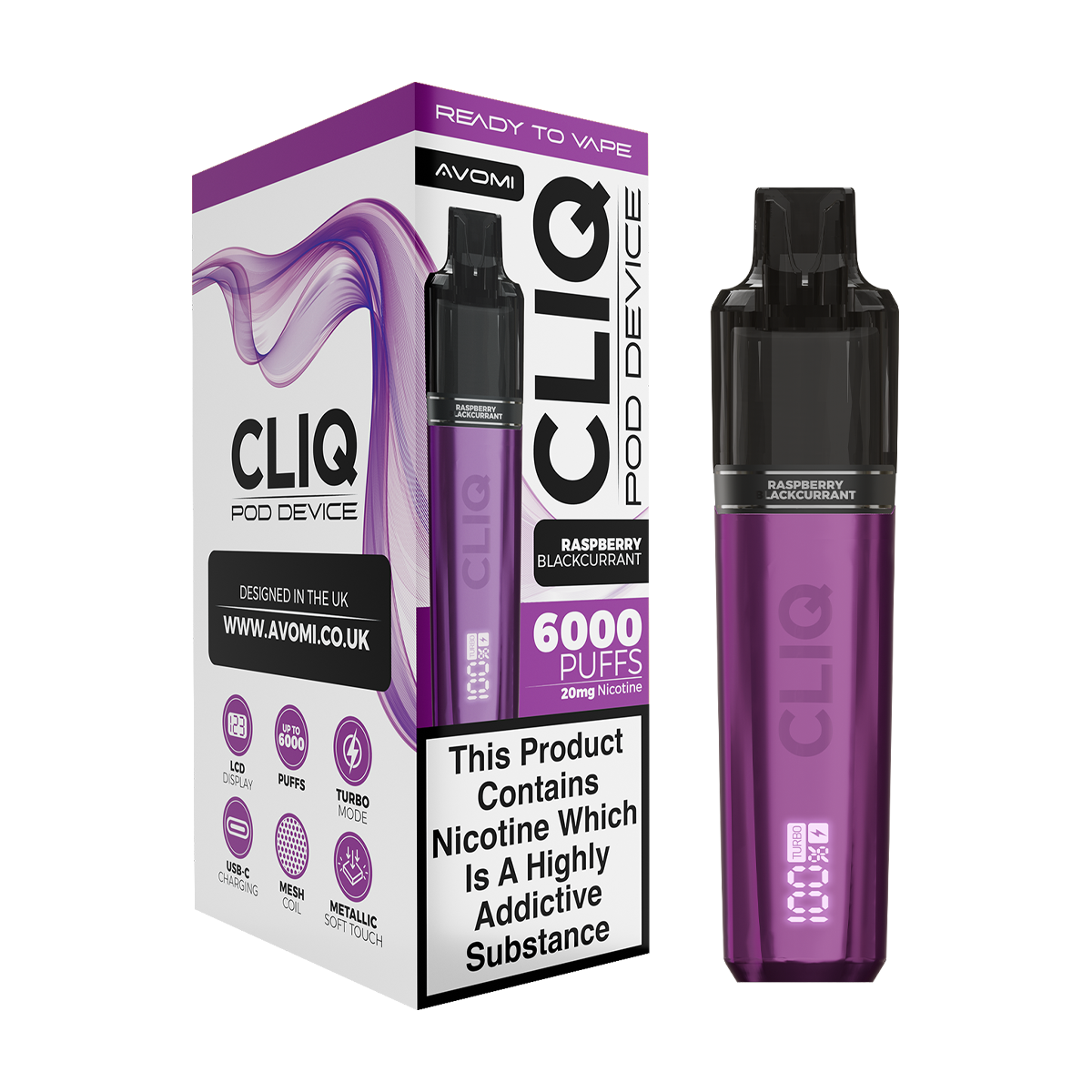 Avomi Cliq 6000 Puff Vape Kit