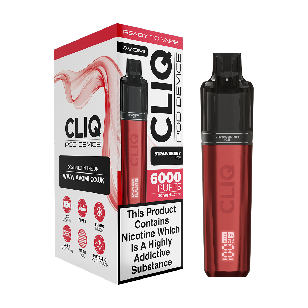 Avomi Cliq 6000 Puff Vape Kit