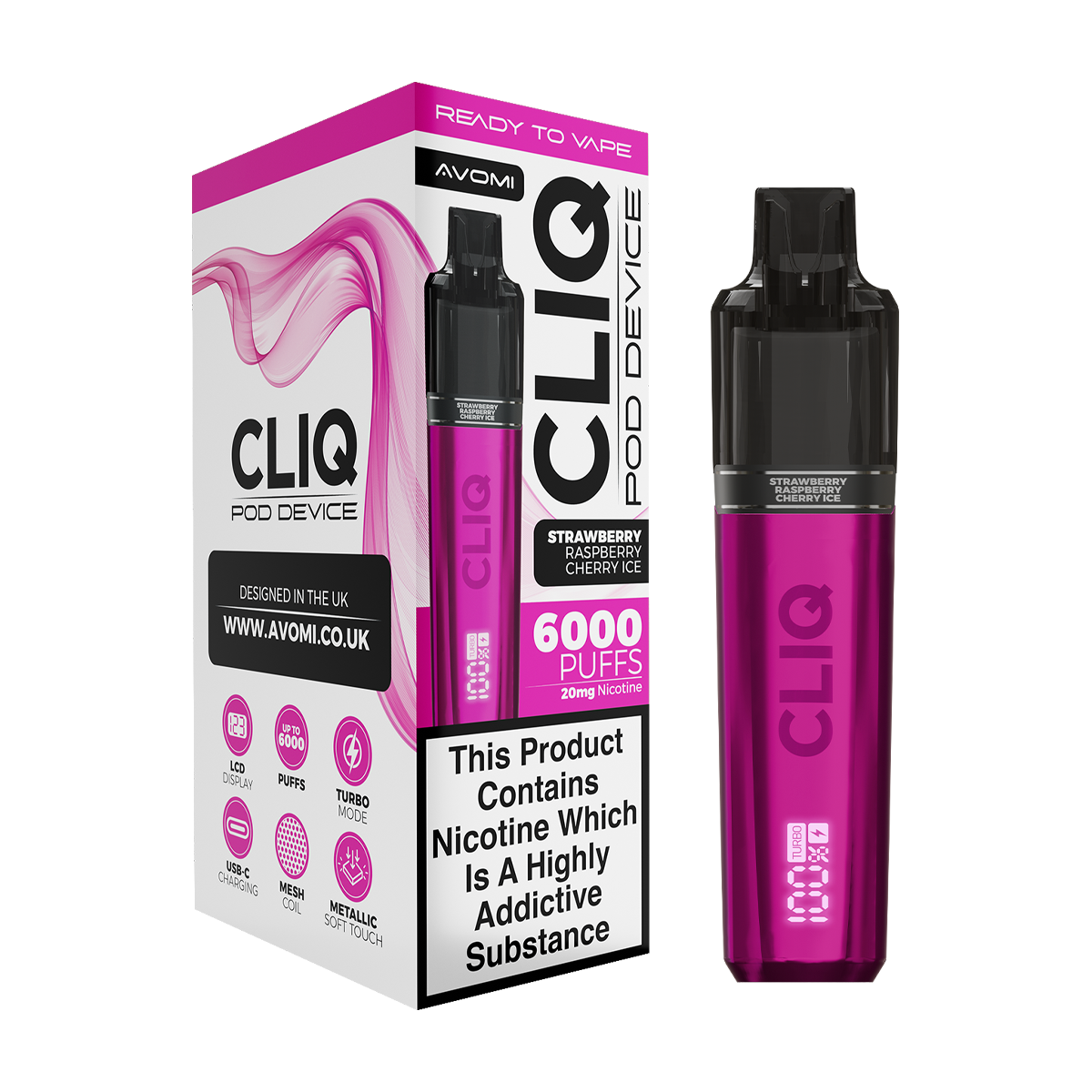 Avomi Cliq 6000 Puff Vape Kit