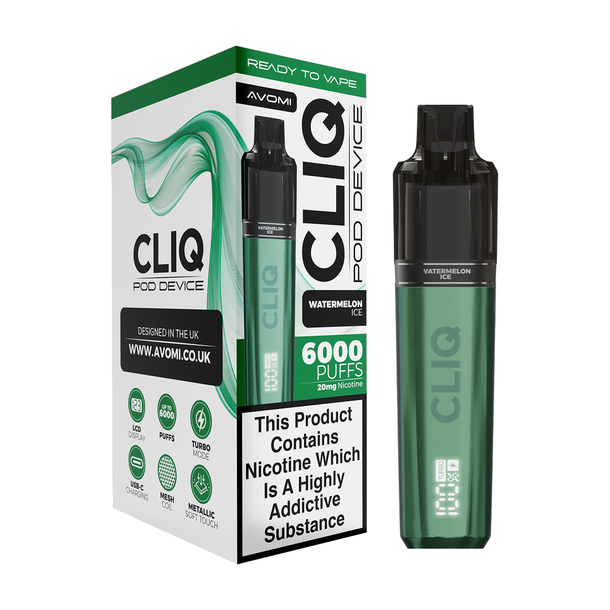 Avomi Cliq 6000 Puff Vape Kit