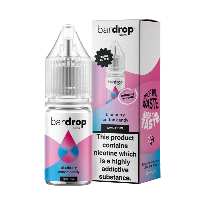 Blueberry Cotton Candy Nic Salt by Bar Drop