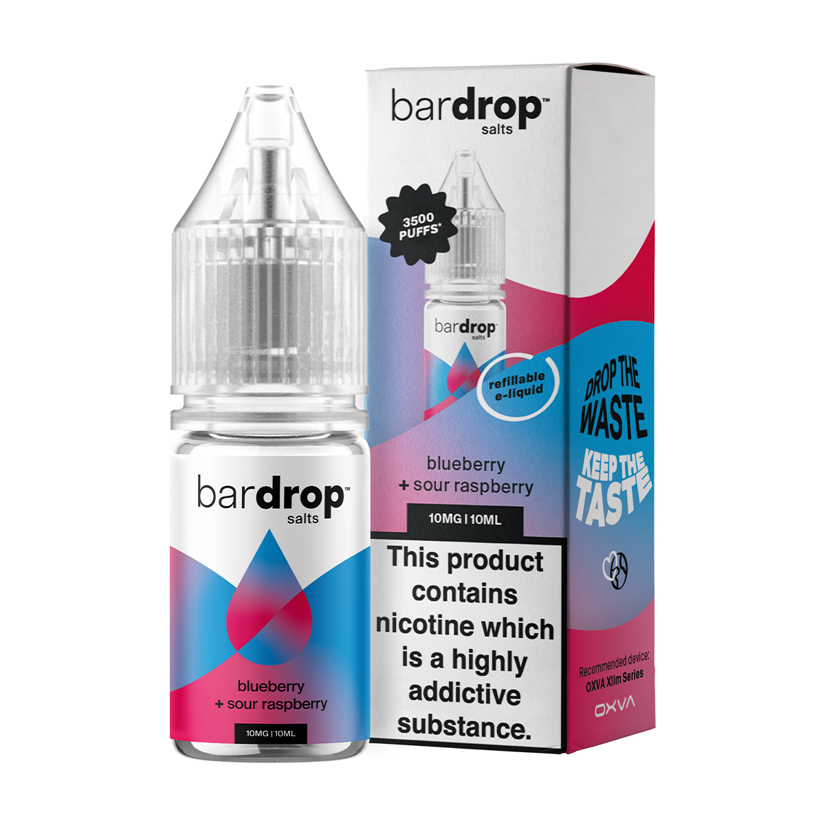 Blueberry Sour Raspberry Nic Salt by Bar Drop