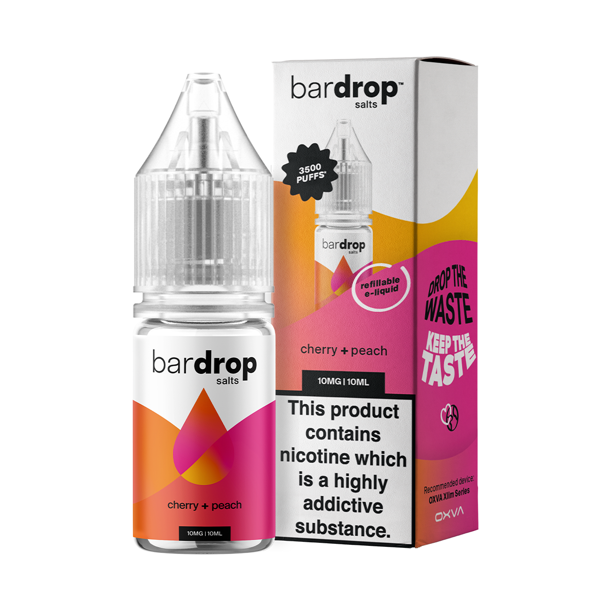 Cherry Peach Nic Salt by Bar Drop