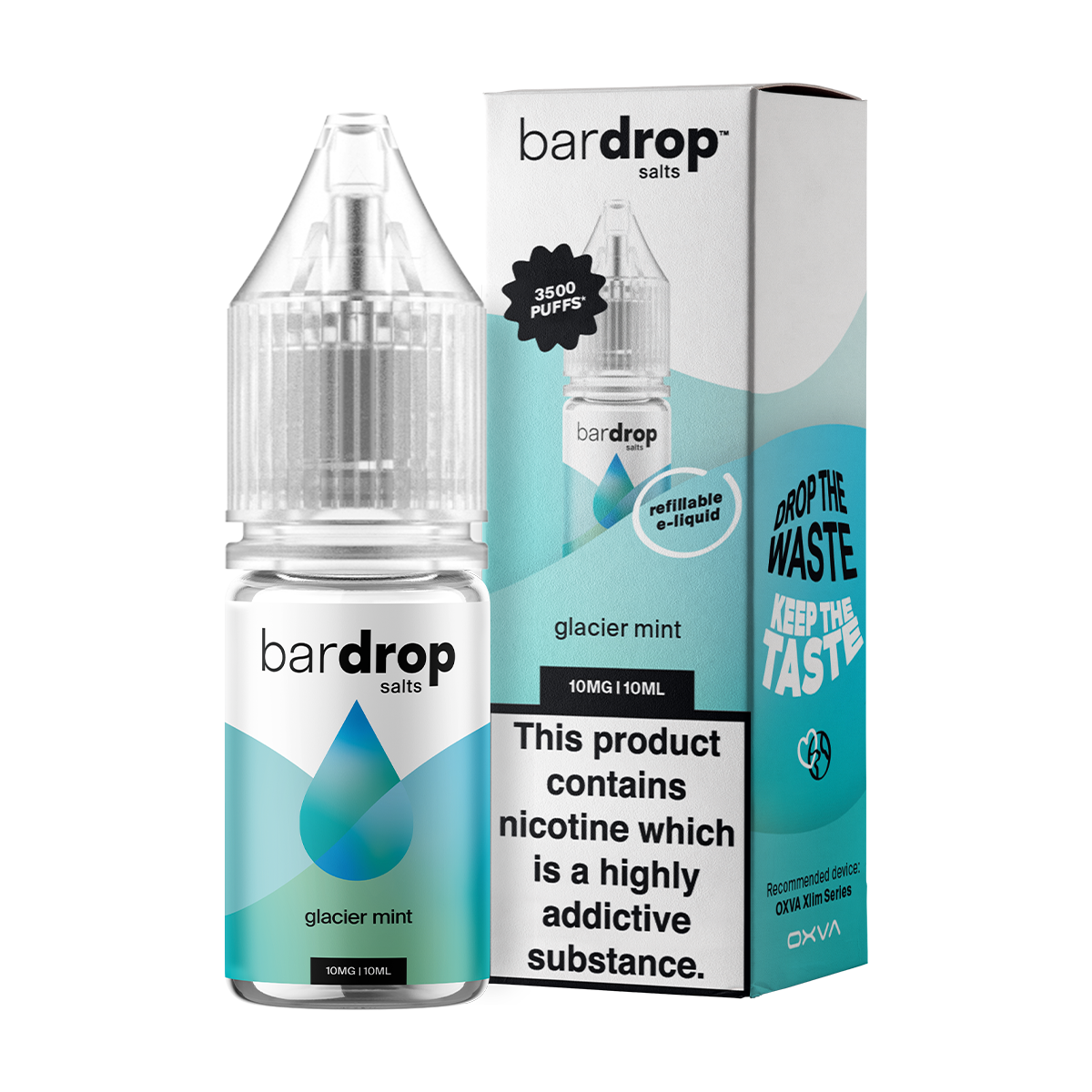 Glacier Mint Nic Salt by Bar Drop