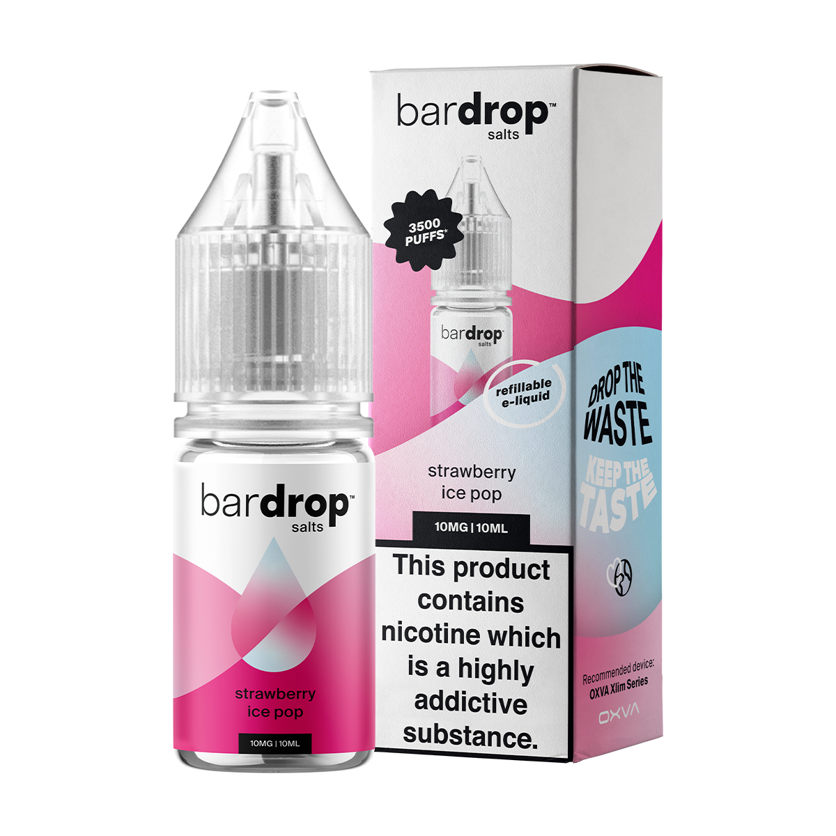Strawberry Ice Pop Nic Salt by Bar Drop