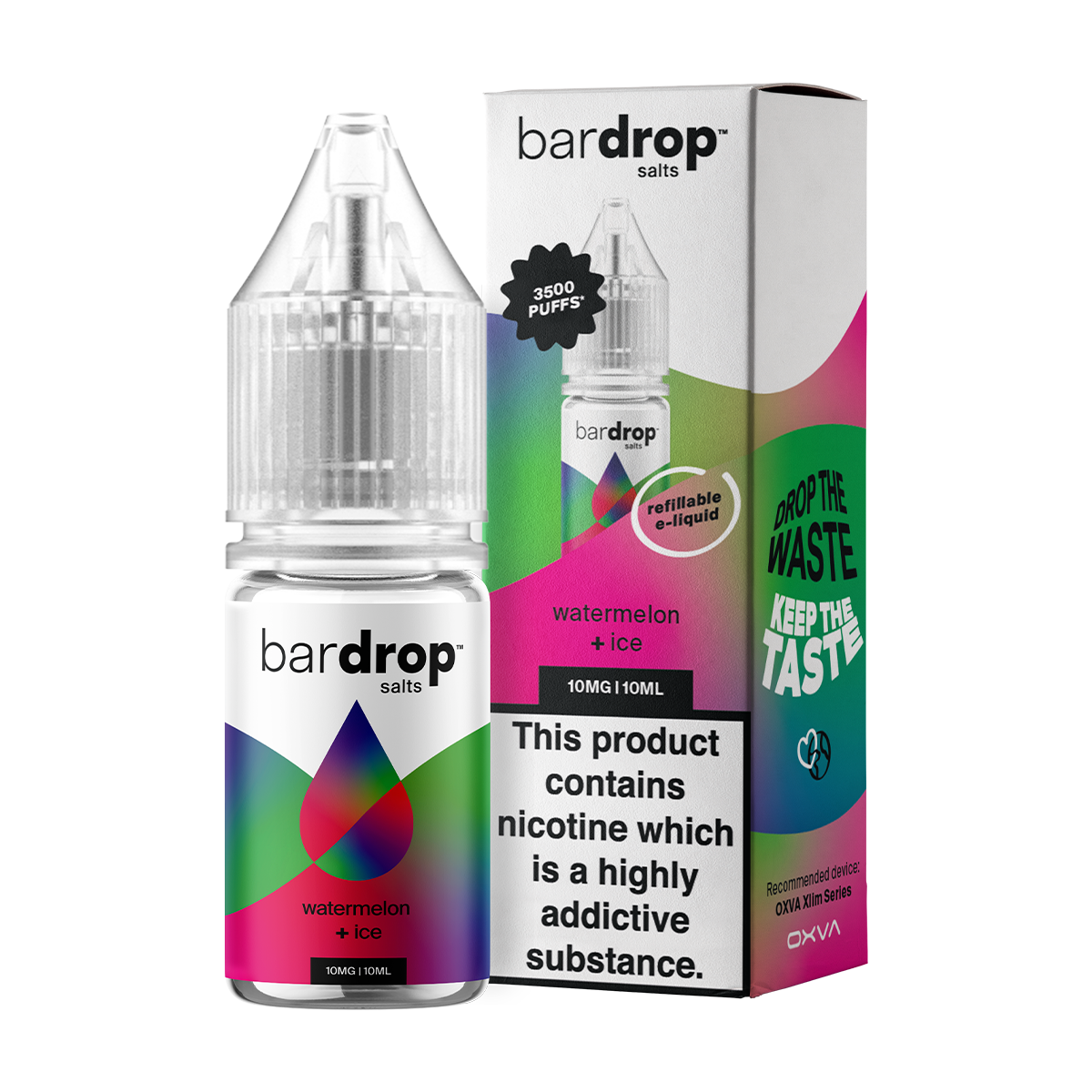 Watermelon Ice Nic Salt by Bar Drop