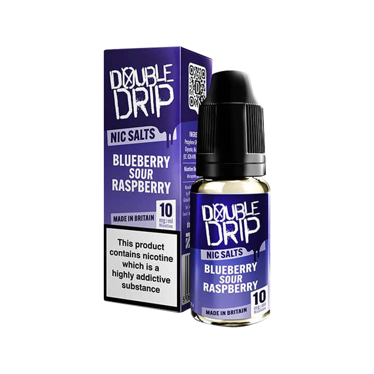 Blueberry Sour Raspberry Nic Salt by Double Drip
