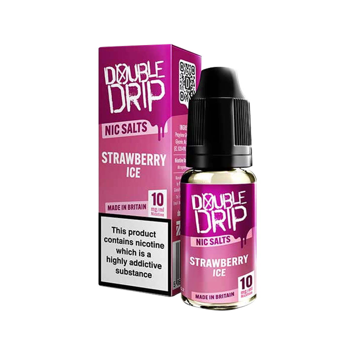 Strawberry Ice Nic Salt by Double Drip