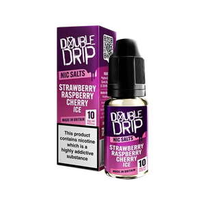 Strawberry Raspberry Cherry Ice Nic Salt by Double Drip