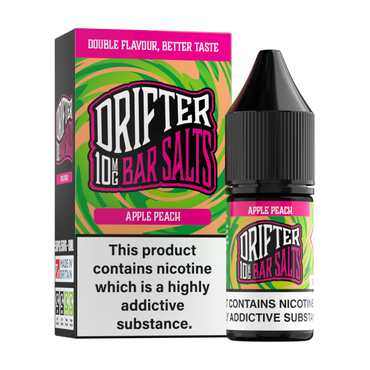 Apple Peach Nic Salt by Drifter Bar Salts 10ml