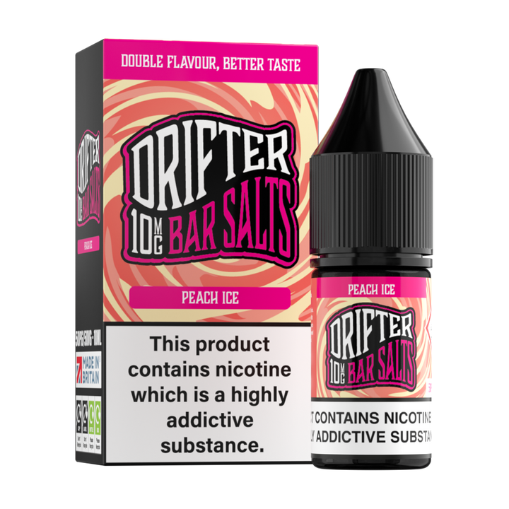 Peach Ice Nic Salt by Drifter Bar Salts 10ml