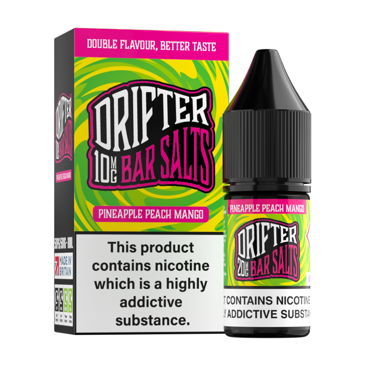 Pineapple Peach Mango Nic Salt by Drifter Bar Salts 10ml