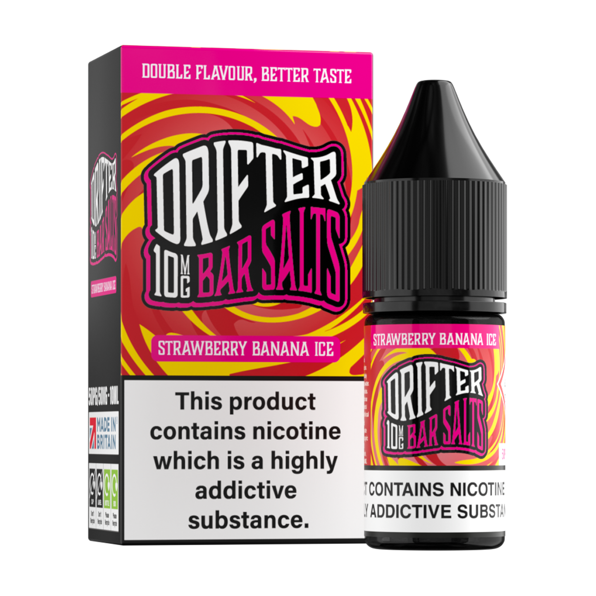Strawberry Banana Ice Nic Salt by Drifter Bar Salts 10ml